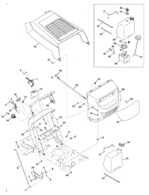 Hood Style 2 parts for Yard Machines Lawn Tractor 13AM772F000 / 2009 from AppliancePartsPros.com