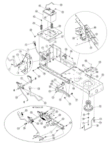 Frame parts for Yard Machines Lawn Tractor 13AM772F700 / 2007 from AppliancePartsPros.com