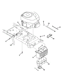 Engine Accessories B&S Model 28 W Low Muffler parts for Yard Machines Lawn Tractor 13AM772S000 / 2012 from AppliancePartsPros.com