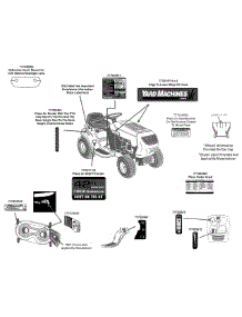 Label Map 13Am772s000 parts for Yard Machines Lawn Tractor 13AM772S000 / 2012 from AppliancePartsPros.com