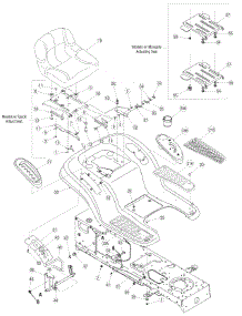 Seat And Fenders parts for Yard Machines Lawn Tractor 13AN601H729 / 2006 from AppliancePartsPros.com