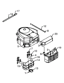 Engine Accessories (Intek Twin) parts for Yard Machines Lawn Tractor 13AN675G062 / 2001 from AppliancePartsPros.com