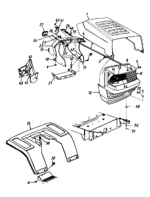 Hood Style 0 parts for Yard Machines Lawn Tractor 13AN690G352 / 2002 from AppliancePartsPros.com