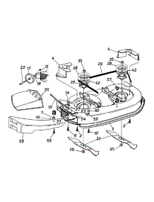 Deck Assembly "G" parts for Yard Machines Lawn Tractor 13AN695G000 / 2000 from AppliancePartsPros.com
