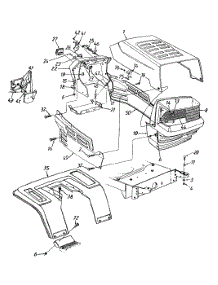 Hood Style "5" parts for Yard Machines Lawn Tractor 13AN695G009 / 2001 from AppliancePartsPros.com