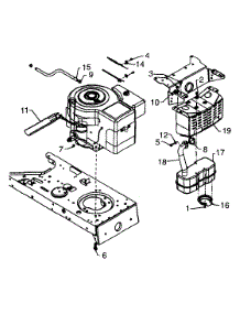 Engine Accessories, Muffler parts for Yard Machines Lawn Tractor 13AN699G062 / 1999 from AppliancePartsPros.com