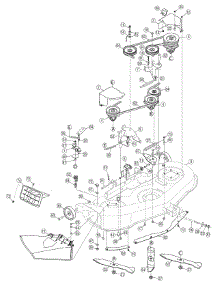 Deck Assembly 46 Inch parts for Yard Machines Lawn Tractor 13AN771H729 / 2007 from AppliancePartsPros.com