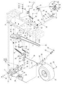 Drive parts for Yard Machines Lawn Tractor 13AN771H729 / 2007 from AppliancePartsPros.com