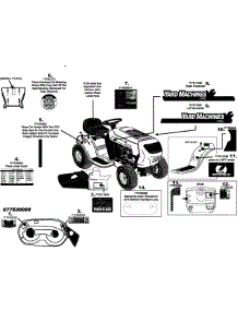 Label Map N772g000 200 parts for Yard Machines Lawn Tractor 13AN772G000 / 2008 from AppliancePartsPros.com