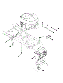 Engine Accessories B&S Model 28 W Low Muffler parts for Yard Machines Lawn Tractor 13AN772G000 / 2009 from AppliancePartsPros.com