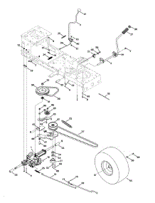 Transmission Drive Assembly parts for Yard Machines Lawn Tractor 13AN772G000 / 2009 from AppliancePartsPros.com