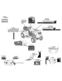 Label Map Yard Machines 42 Inch parts for Yard Machines Lawn Tractor 13AN772S000 / 2010 from AppliancePartsPros.com