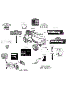 Label Map 13An775s200 parts for Yard Machines Lawn Tractor 13AN775S200 / 2013 from AppliancePartsPros.com