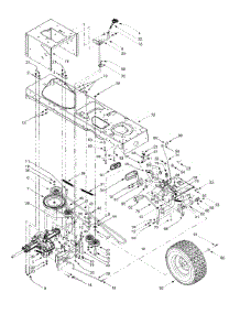 Drive, Controls, Rear Wheels parts for Yard Machines Lawn Tractor 13AQ607H000 / 2000 from AppliancePartsPros.com