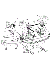 Deck Assembly "G" parts for Yard Machines Lawn Tractor 13AQ670G372 / 1999 from AppliancePartsPros.com