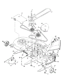 Deck Assembly H, Deck Drive Belt parts for Yard Machines Lawn Tractor 13AQ695H352 / 1999 from AppliancePartsPros.com