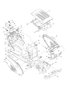 Hood, Fuel Tank, Electrical parts for Yard Machines Lawn Tractor 13AR609G022 / 2003 from AppliancePartsPros.com