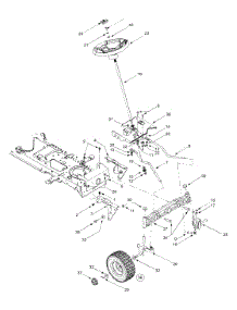 Axle & Wheels Front, Steering parts for Yard Machines Lawn Tractor 13AT604G755 / 2004 from AppliancePartsPros.com