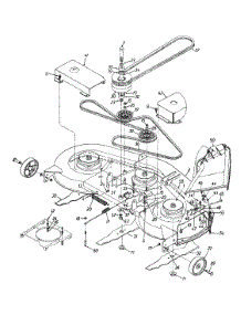 Deck Assembly "H" parts for Yard Machines Lawn Tractor 13AU694H062 / 2001 from AppliancePartsPros.com