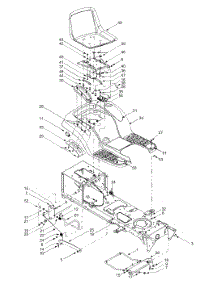 Frame Components & Seat parts for Yard Machines Lawn Tractor 13AZ614H452 / 2003 from AppliancePartsPros.com