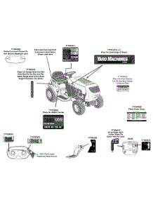 Label Map 13Bc762f000 parts for Yard Machines Lawn Tractor 13BC762F000 / 2011 from AppliancePartsPros.com