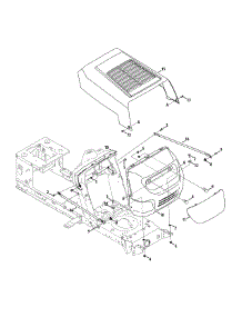 Hood parts for Yard Machines Lawn Tractor 13BC762F000 / 2014 from AppliancePartsPros.com