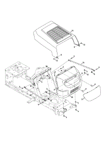 Hood 2 Style parts for Yard Machines Lawn Tractor 13BC762F000 / 2015 from AppliancePartsPros.com