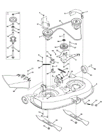 Mower Deck 38-Inch parts for Yard Machines Lawn Tractor 13BC762F000 / 2015 from AppliancePartsPros.com