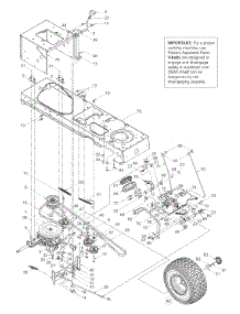 Drive, Controls, Wheels Rear parts for Yard Machines Lawn Tractor 13BR609G022 / 2003 from AppliancePartsPros.com