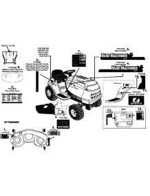 Label Map L771h029 229 parts for Yard Machines Lawn Tractor 13RL771H229 / 2008 from AppliancePartsPros.com