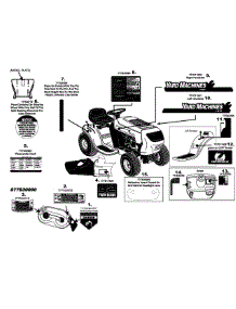 Label Map N772g029 229 parts for Yard Machines Lawn Tractor 13RN772G029 / 2008 from AppliancePartsPros.com