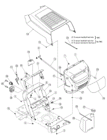 Hood Style 2 parts for Yard Machines Lawn Tractor 13RN772G729 / 2007 from AppliancePartsPros.com