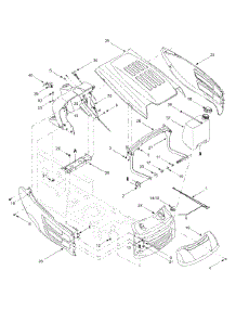 Hood Style 8 parts for Yard Machines Lawn Tractor 13XQ698H000 / 2003 from AppliancePartsPros.com