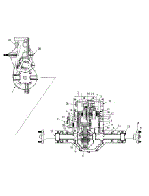 Transmission Assembly parts for Yard Machines Garden Tractor 14AI825P352 / 2000 from AppliancePartsPros.com