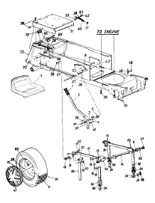 Deck Lift, Fuel Tank, Wheels Rear parts for Yard Machines Garden Tractor 14AI835P352 / 1999 from AppliancePartsPros.com