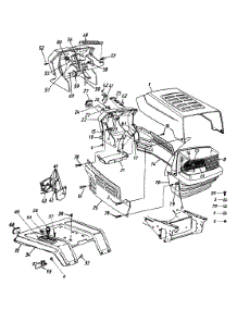 Hood Style 5 parts for Yard Machines Garden Tractor 14AI835P352 / 1999 from AppliancePartsPros.com
