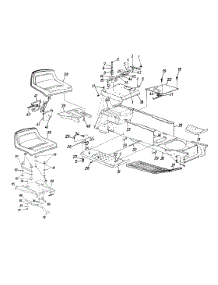 Seat / Frame parts for Yard Machines Garden Tractor 14AJ825H118 / 1998 from AppliancePartsPros.com