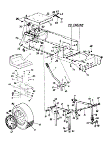 Wheels, Rear / Deck Lift Hanger / Fuel Tank parts for Yard Machines Garden Tractor 14AJ835P352 / 1998 from AppliancePartsPros.com