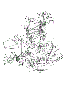 Deck H parts for Yard Machines Garden Tractor 14AJ84AH062 / 1998 from AppliancePartsPros.com