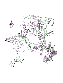 Hood Style A parts for Yard Machines Garden Tractor 14AJ84AH062 / 1998 from AppliancePartsPros.com