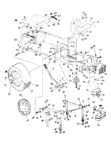 Deck Lift, Wheel Rear, Muffler And Engine Accessories parts for Yard Machines Garden Tractor 14AJ84AH062 / 1999 from AppliancePartsPros.com