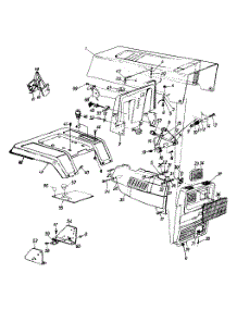 Hood Style A parts for Yard Machines Garden Tractor 14AJ84AH062 / 1999 from AppliancePartsPros.com