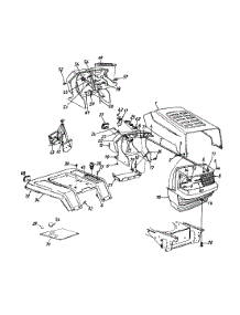 Hood Style 0 parts for Yard Machines Garden Tractor 14AS820H352 / 1998 from AppliancePartsPros.com