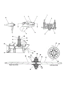Differential & Axle parts for Yard Machines Garden Tractor 14AS820H352 / 2002 from AppliancePartsPros.com