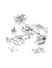 Hood Style O parts for Yard Machines Garden Tractor 14AS820H352 / 2002 from AppliancePartsPros.com