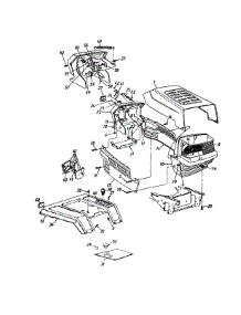 Hood Style 5 parts for Yard Machines Garden Tractor 14AS825H062 / 2001 from AppliancePartsPros.com