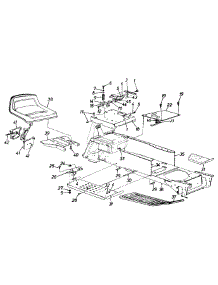 Seat And Throttle Control Box Assembly parts for Yard Machines Garden Tractor 14AS82AH013 / 1997 from AppliancePartsPros.com