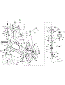 Pto, Battery, Frame parts for Yard Machines Garden Tractor 14AT808H129 / 2003 from AppliancePartsPros.com