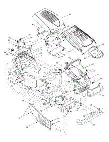 Hood & Electrical parts for Yard Machines Garden Tractor 14AU807P352 / 2002 from AppliancePartsPros.com
