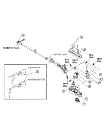 Switch Assembly (Part# 625-0018B) parts for Yard Machines Electric Mower 18A-407-136 / 1997 from AppliancePartsPros.com